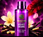 Velvet Desire — 250 mL Money IQ Legacy body spray artwork